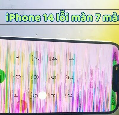 Điện thoại iPhone 14 bị lỗi màn 7 màu