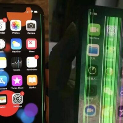 Điện thoại iPhone Xs Max bị sọc hỏng màn